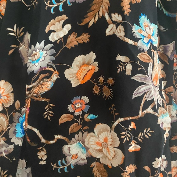 Stunning Les Reveries Silk Floral Midi Dress in Liberty Print Size 0 - Picture 2 of 10